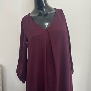 LUSH. Maroon Dress.  lined.  size Small.  Nordstrom.